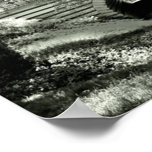 Brick Underpass en pad in Central Park Poster (Hoek)