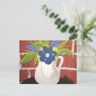 Brick Vase-kaart 5x7 Briefkaart