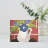 Brick Vase-kaart 5x7 Briefkaart (Staand voorkant)