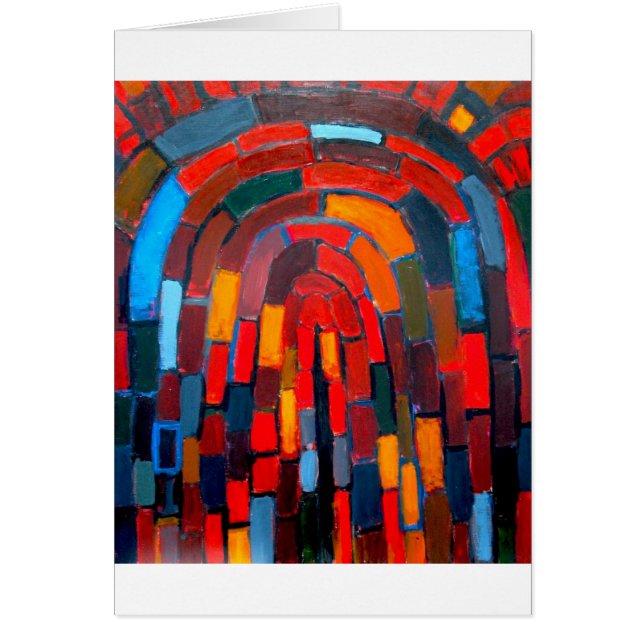 Brick Vault (abstract naïef patroon) (Voorkant)