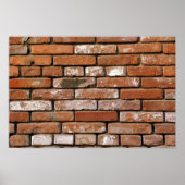 Brick Wall achtergrond Poster (Voorkant)