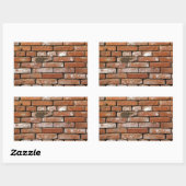 Brick Wall achtergrond Rechthoekige Sticker (Vel)