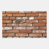 Brick Wall achtergrond Rechthoekige Sticker (Voorkant)