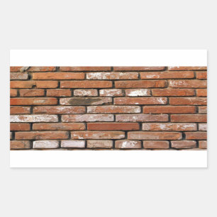 Brick Wall achtergrond Rechthoekige Sticker