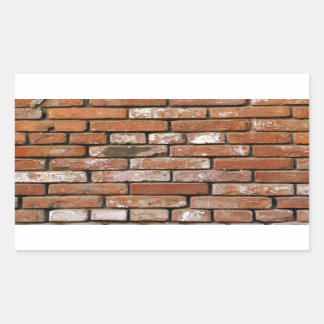 Brick Wall achtergrond Rechthoekige Sticker