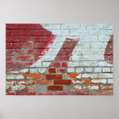 Brick Wall Advertisement Detail, Council Grove, KS Poster (Voorkant)