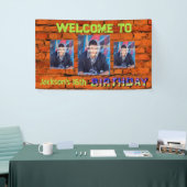 Brick wall afbeelding spandoek (Beurs)