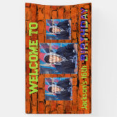 Brick wall afbeelding spandoek (Verticaal)