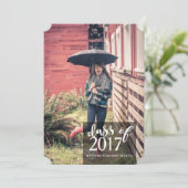 Brick Wall Afstuderen aangekondigd Kaart (Staand voorkant)