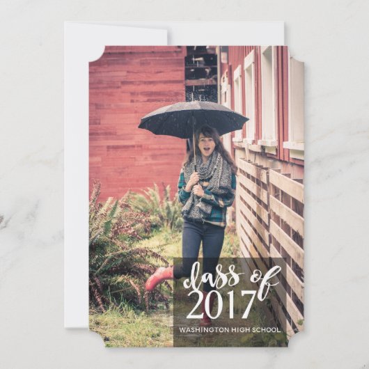 Brick Wall Afstuderen aangekondigd Kaart (Voorkant)