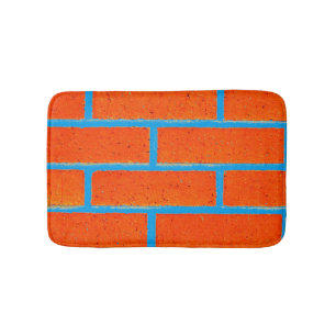 Brick Wall Bath Mat