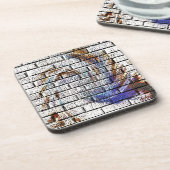 BRICK WALL BIER ONDERZETTER (Linkerzijde)