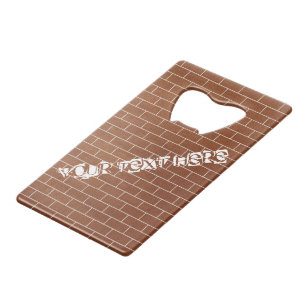 Brick Wall Bottle Opener met aangepaste tekst Creditkaart Flessenopener