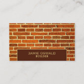 Brick Wall, bouwbedrijf, bouwmachines Visitekaartje (Voorkant)