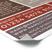 Brick Wall, bouwbedrijf, bouwstenen Adverteren Poster (Hoek)