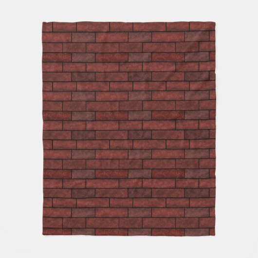 Brick wall, brick fleece deken (Voorkant)