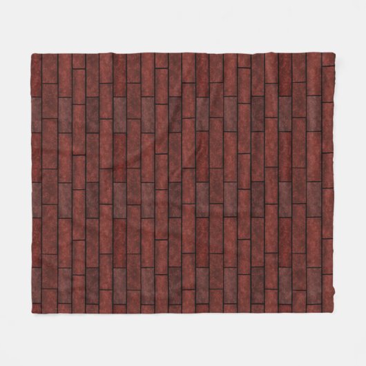 Brick wall, brick fleece deken (Voorkant (Horizontaal))