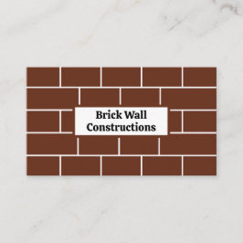 Brick Wall Bricks Construction Visitekaartje
