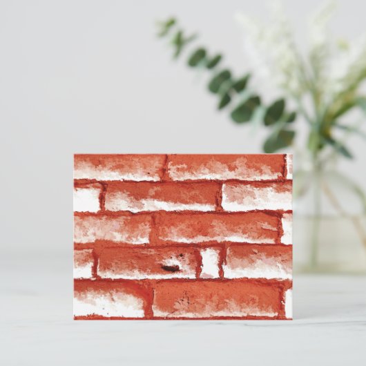 BRICK WALL BRIEFKAART (Staand voorkant)