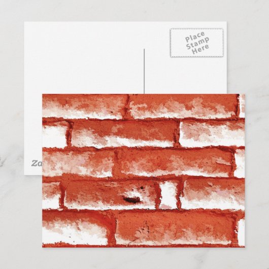 BRICK WALL BRIEFKAART (Voorkant / Achterkant)