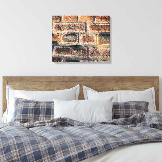 BRICK WALL CANVAS AFDRUK (Insitu (Slaapkamer))