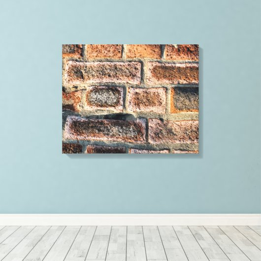 BRICK WALL CANVAS AFDRUK (Insitu (Houten vloer))