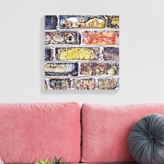 Brick Wall Canvas Afdruk (Insitu (Woonkamer))