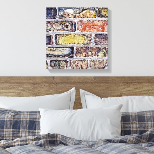 Brick Wall Canvas Afdruk (Insitu (Slaapkamer))