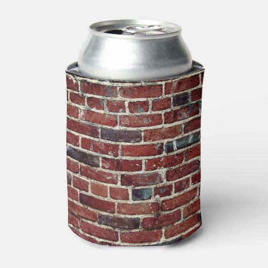Brick Wall Cool Textielpatroon Blikjeskoeler (Blikje Voorkant)