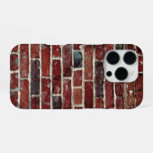Brick Wall Cool Textielpatroon iPhone Hoesje (Achterkant horizontaal)