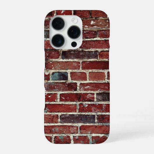 Brick Wall Cool Textielpatroon iPhone Hoesje (Achterkant)