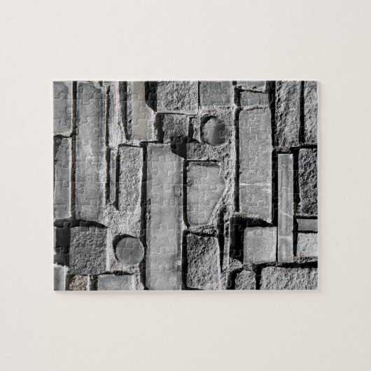 Brick Wall Cool Textielpatroon Legpuzzel (Horizontaal)