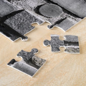 Brick Wall Cool Textielpatroon Legpuzzel (Zijkant)