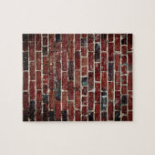 Brick Wall Cool Textielpatroon Legpuzzel (Horizontaal)
