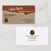 Brick Wall Creative Wiskunde Graffiti Wiskunde T Visitekaartje (Voorkant / Achterkant)