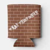 Brick Wall Design Koelbox met aangepaste tekst Blikjeskoeler (Achterkant)