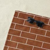 Brick Wall Design Strandlaken met aangepaste tekst (In situ)