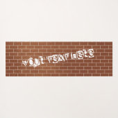 Brick Wall Design Yoga Mat Aangepaste tekst en let (Achterkant (horizontaal))