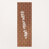 Brick Wall Design Yoga Mat Aangepaste tekst en let (Voorkant)