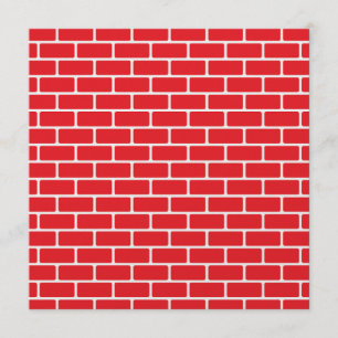 Brick Wall (Echtscheiding - Nieuw Huis ?) Uitnodig Kaart
