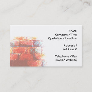 Brick Wall en White Space. Digitale kunst. Visitekaartje