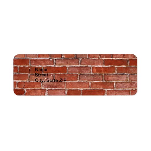 Brick Wall Etiket (Voorkant)