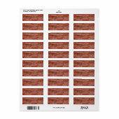 Brick Wall Etiket (Full Sheet)