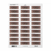 Brick Wall Etiket (Full Sheet)