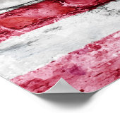 Brick wall flag of the United States of America Poster (Hoek)