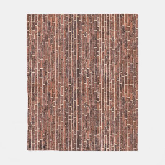 Brick Wall Fleece Deken (Voorkant)