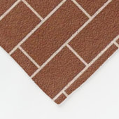 Brick Wall Fleece Deken met aangepaste tekst (Hoek)