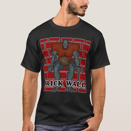 Brick Wall Football T-Shirt (Voorkant)