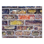 Brick Wall Foto Afdruk (Voorkant)