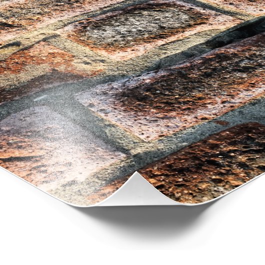 BRICK WALL FOTO AFDRUK (Hoek)